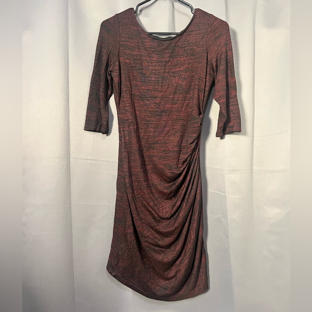 Reitmans Asymmetrical Maroon Dress
